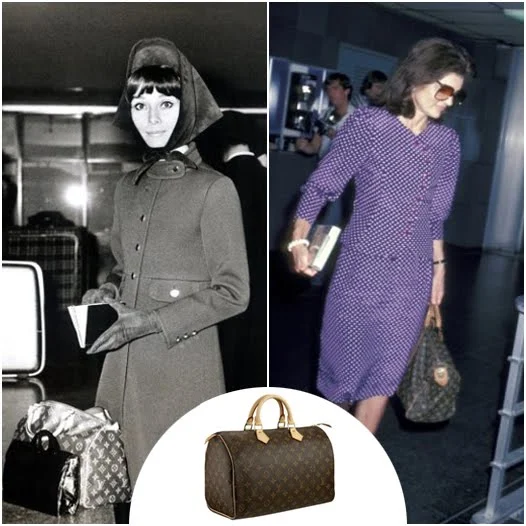 Audrey Hepburn with her Louis Vuitton Speedy 25. Hepburn found the