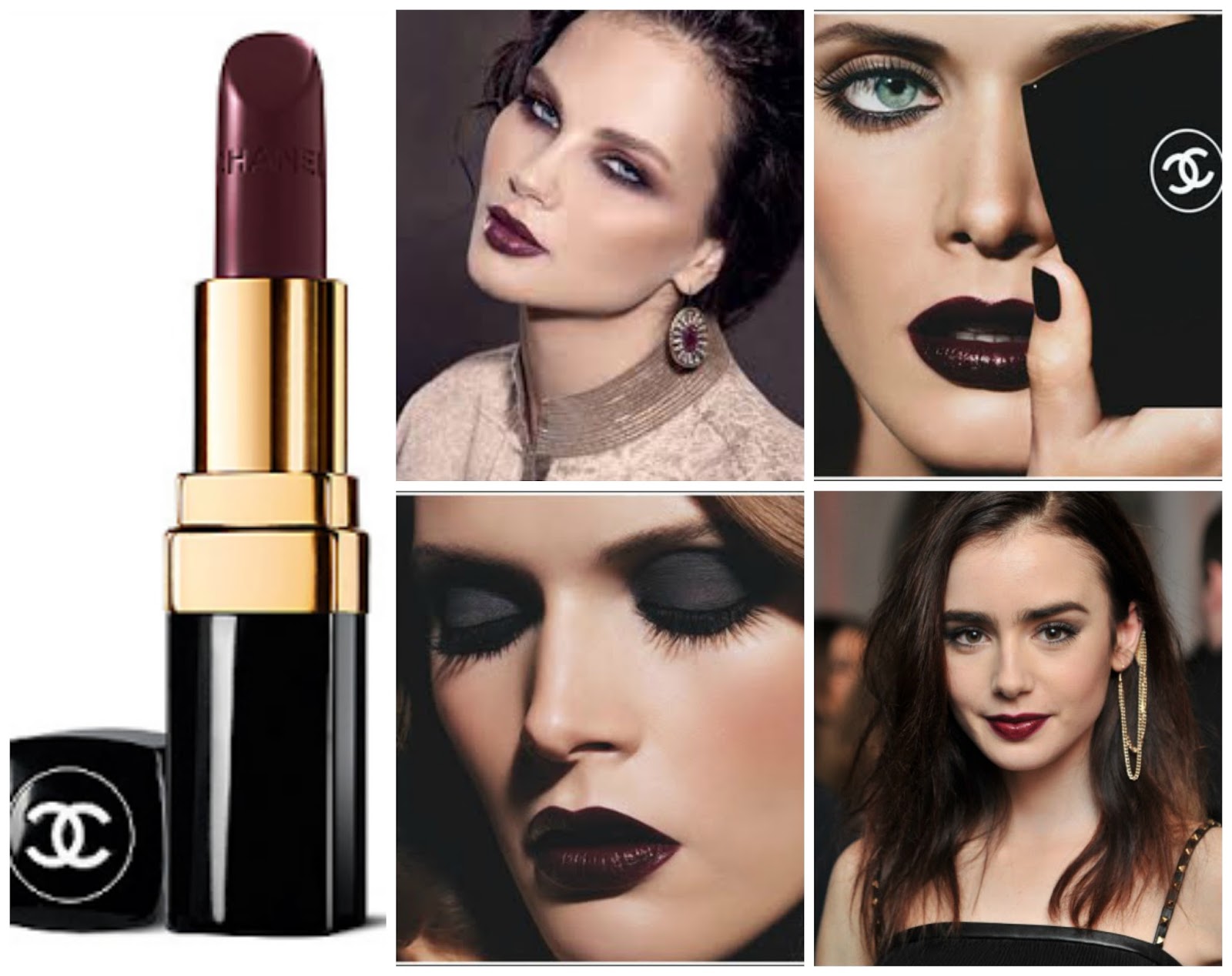 Chanel Hydrabase Creme Lipstick No. 18 Rouge Noir/Vamp.